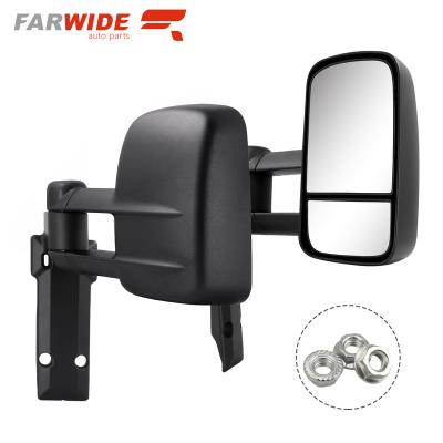 China ABS+glass FARWIDE Tow Mirrors Extendable For Toyota manual 1984 - Land Cruiser 2022 70 75 76 78 79 series for sale