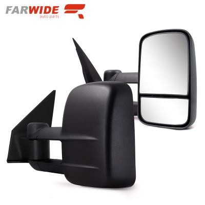 China ABS+glass FARWIDE Manual Towing Side Mirror For Toyota Land Cruiser LC200 2007 - 2021 for sale