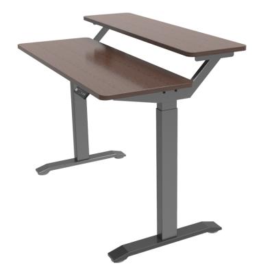 China Two Tier Electric Split Top Sit Stand Desk (Height) Double Row Ergonomic Adjustable Smart Desk Metal Split Top for sale