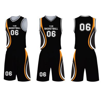 China Wholesale Custom Basketball Tank Top Design Basketball Uniform Tank Top Antibacterial Shorts Sublimation for sale