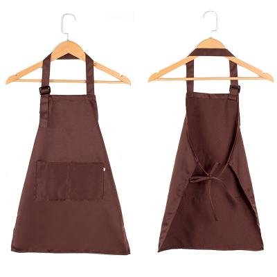 China High Quality Waterproof Polyester Cleaning Cotton Cooking Apron Custom Printed Kids Kitchen Logo Gardening Apron With Pockets for sale