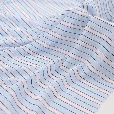 China Breathable Polyester Chiffon Striped Print Fabric Is Suitable For Shirt-dresses for sale