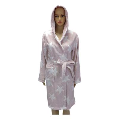 China Thermal Sleepwear For Women Hot Sale Polyester Sleepwear For Women And Fancy Nightgowns With Hood for sale