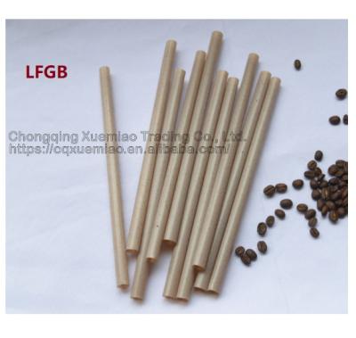 China TRULY compostable disposable straw biodegradable coffee grounds straw drinking straws for sale