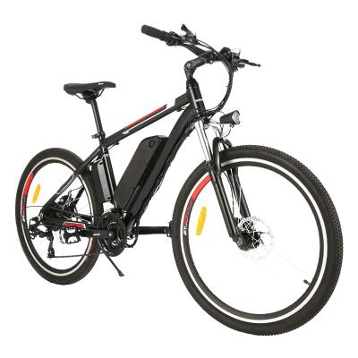 China Aluminum Alloy Solomo Mountain Electric Bicycle 48V 12.5Ah Shimano 21 Speed ​​LED Light OEM for sale