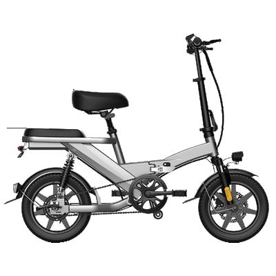 China Aluminum Alloy Solomo Bike 14 Inch 48V 350W Electric Folding Electric Bicycle Steel Frame High Carbon Fast Delivery for sale