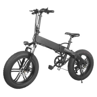 China Solomo Aluminum Alloy Bike Wholesale 20 Inch 7 Speed ​​Aluminum Alloy Folding Electric Bicycle Wide Tire Mountain Bikes OEM for sale