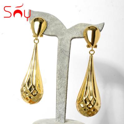 China High Quality Hiphop Women Copper Water Drop Earring Hook Jewelry for sale