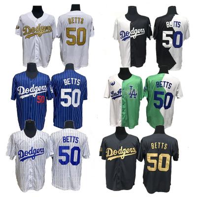 China Anti-Bacterial wholesale Men's #50 Betts Baseball Jersey Stitched Sublimated Embroidery  Baseball jersey for sale