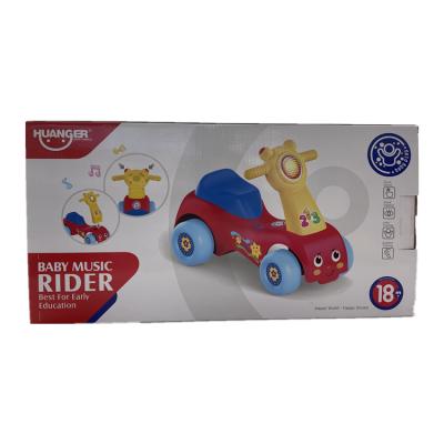 China Dropshipping Baby Music Rider Walker Car Toy Scooter Educational Electric Slide Car 49*22.5*25cm for sale