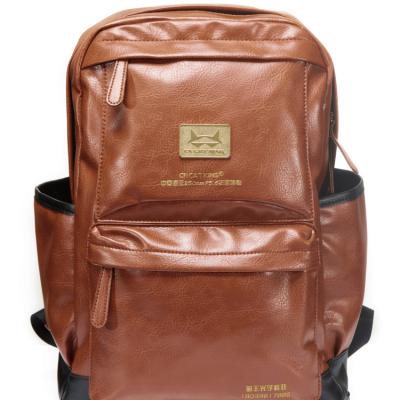 China Customized designer backpack brand business anti-theft leather backpack for men for sale