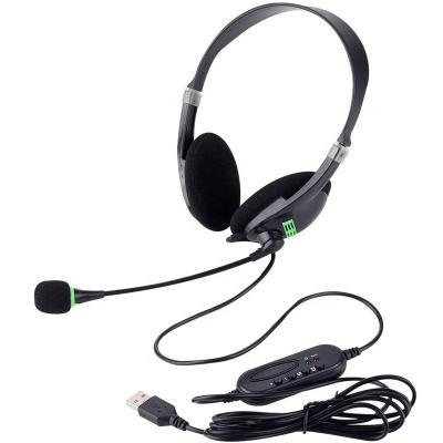 China Hot-selling USB Vendor 2021 Voice Clearer Customer Service Operator Binaural Call Headset Online Class With Headset Microphone Landline for sale