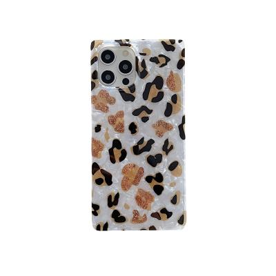 China Anti-drop new square leopard shell pattern is suitable for iPhone12promax mobile phone case and Apple 11promax cover device for sale