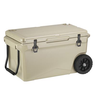 China Waterproof wholesale cheap price portable camping outdoor ice chest cooler box on wheels for sale for sale