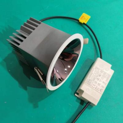 China EUROPEAN Hotel Ip65 5w 7w 12w 15w Recessed Ceiling Spotlight Cob Anti Glare Round Waterproof Ip65 Led Downlight For Toilet Sauna Bathroom for sale