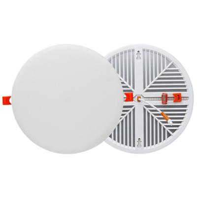 China Modern 10w 18w 24w 36w Indoor Lighting Smd Round Recessed Frameless Led Ceiling Panel Light for sale