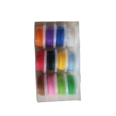 China Air Dry 12 Colors Light Clay Set With Non Toxic Eco - Friendly Super Soft PVC Box for sale