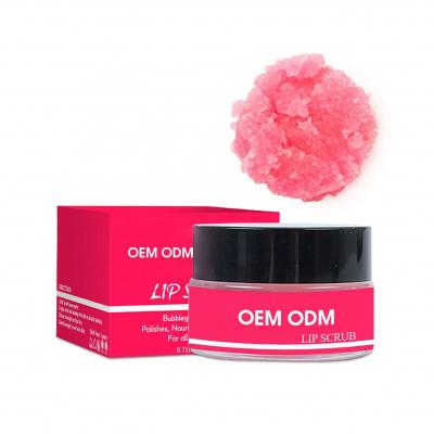 China 2020 hot sale high quality natural vegan moisturizer lip scrub sugar exfoliator for sale