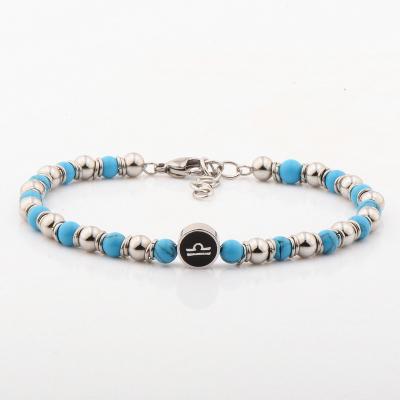 China BOHEMIA Custom 12 Zodiac Natural Stone Beads Bracelets Wholesale Distance Bracelets For Couples for sale