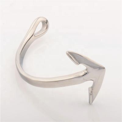 China Silver Polish Bracelet Connector 316L Stainless Steel Anchor High Accessories For Bracelet for sale