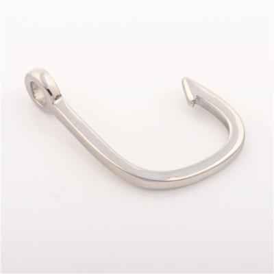 China Wholesale Bracelet Connector Silver Plated 316L Stainless Steel Fish Hooks for sale