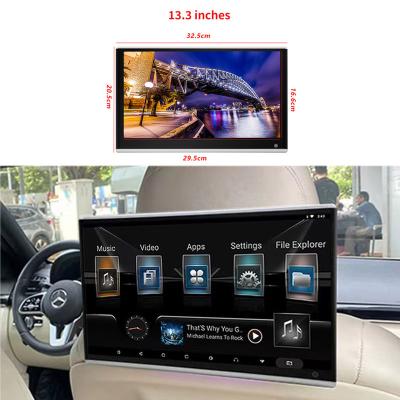 China Stereo Android 13.3 Inch Universal Rear Seat Entertainment 1920*1080 IPS Touch Screen Car Headrest Monitor 4+64G Multi-Media Player for sale