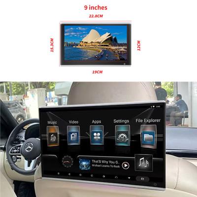 China Stereo 9 inch IPS Touch Screen Monitor Car Rear Seat Entertainment Player HD 1080P Video Player WIFI Android Headrest Car Monitor for sale