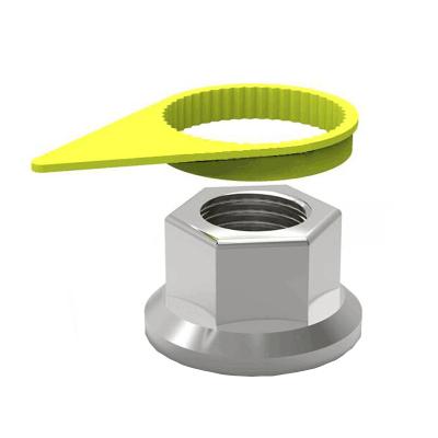 China Indicate that the nut is installed well or not NWH-WNI03 the plastic 30mm PU wheel nut safety wheel nut indicator for sale