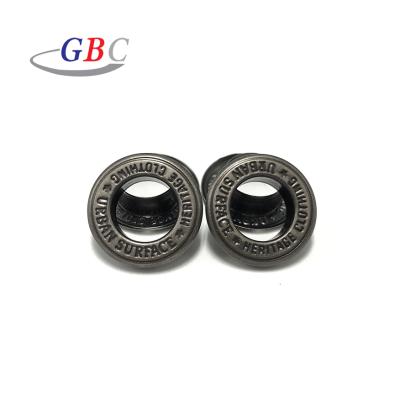 China Garment Nickel Free Eyelet Customized Logo Brand Embossed Grommets For Clothes for sale