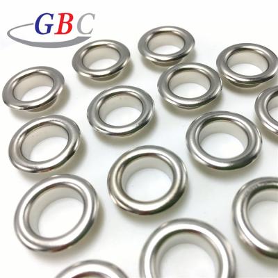 China Nickel Free Lead Free Grommet Metal Silver Steel Eyelet for Banners for sale