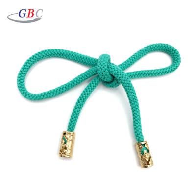 China Viable Custom Design Polyester Draw String Rope With Metal Tips For Hoodies for sale