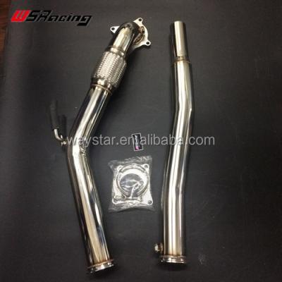 China For VW Golf MK5 MK6 2.0TSI Upgarde Exhaust System For VW Golf MK5 MK6 2.0TSI 3inch Downpipe 304 Stainless Steel Exhaust Pipe for sale