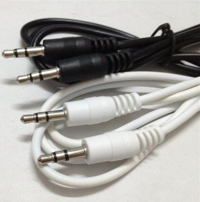 China AUX cable pure copper audio cable. microphone size 3.5mm 3.5mm 3.5mm for car earphone mobile phone for sale