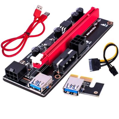 China ABS+ Metal DTECH PCIE VER009S PCI-E 1X to 16X Adapter USB 3.0 pcie 009 card power gpu pci riser 009s add-on cable for sale