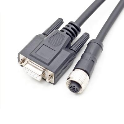 China Automotive circular connector to male female connector rs232 serial USB cable USB C connecting for sale