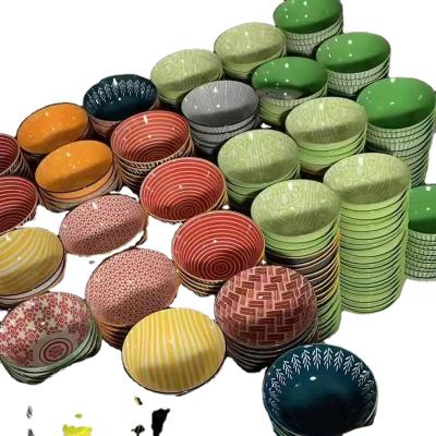 China Viable Salad Rice Noodle Dinnerware Porcelain Bowl Ceramic Pad Printing 5.5 Inch Ceramic Bowl for sale