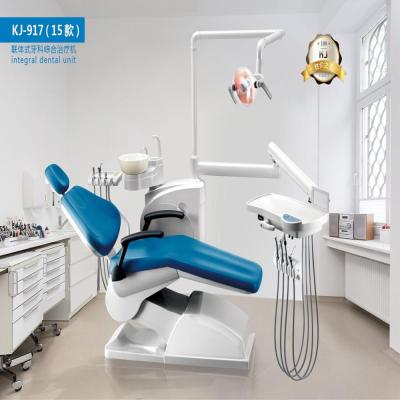 China Led Oral Lamps Mobile Dental Chair Electric KJ-917(15) Ceramic Spittoon for sale