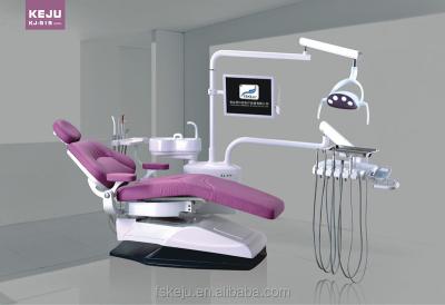 China 1.42*1.1*1.23m Luxury Dental Chair With Led Sensor Leather KJ-919 for sale