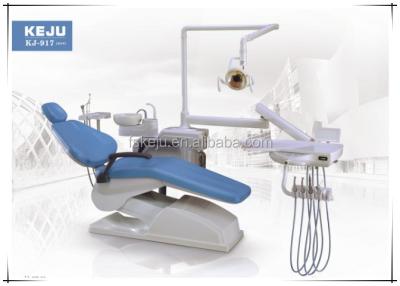 China KJ-917 Electricity Dental Chair Unit  CE ISO Approved Blue Red for sale