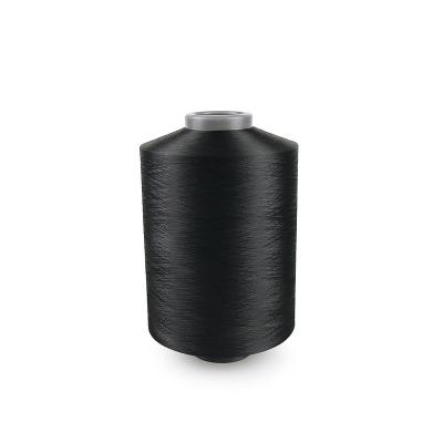 China High Tenacity Grade Polyester DTY75D/36F Yarn White Black Colors Twisted Yarn for sale