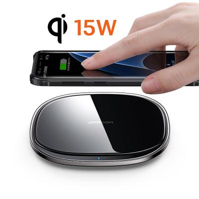 China 15W Portable QI Wireless Charging Base Power Adapter Universal 15W Wireless Charger JOYROOM Custom Mobile Phone Fast Wireless Charger for sale