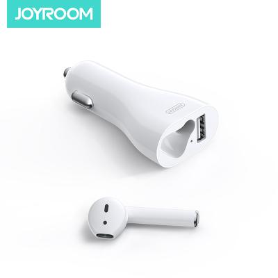 China With Earphone Joyroom Portable USB Mobile Phone Car Small Wireless Fast Charger With bluetooths Earphone for sale