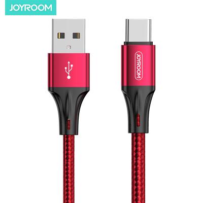 China Aluminum Alloy Shell Joyroom Fast Charger Braided Charging Type USB Cable 3ft Cloth USB Cable 3ft for sale