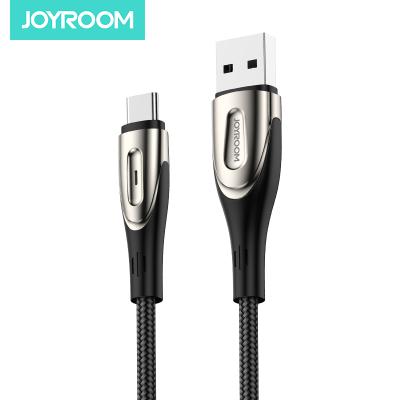 China Cable With LED Light Joyroom Model New Led USB Cable Data Fast Charge Type C USB Phone Charger Cable 3m for sale