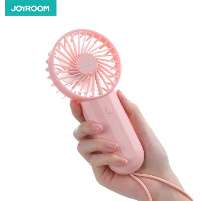 China Joyroom Large Fan Double Blades Fan USB Charging Portable Small Air Cooler Wind Super Cool Battery Hand Cooling Rechargeable Electric Mini Fan for sale