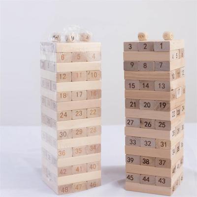 China Wooden Building Block Toy Durable Using Educational Toys Children's Digital Block Modeling Toys for sale