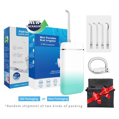 China Effectively Holds Portable Wireless Electric Fast Delivery 140ML Mini Oral Irrigator Water Flosser Oral Health Portable Water Flosser for sale