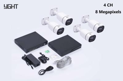 China 8MP 4CH Supraveghere POE Kit de cámara Sistema de seguridad 4K UHD AI Alimentado en venta