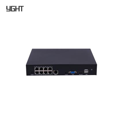 China ODM 4K 8 canales Video grabador de red NVR Sistema de cámara de seguridad 48V POE+ en venta