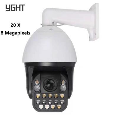 Cina Fotocamera di sicurezza IP 4k PTZ 8MP Tracciamento umanoide Infrarosso Visione notturna 20X Zoom ottico in vendita